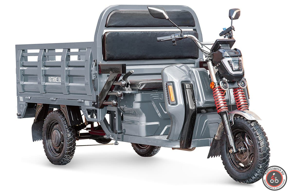 Грузовой электротрицикл Rutrike Антей Pro 1500 60V1200W (серый-2737)