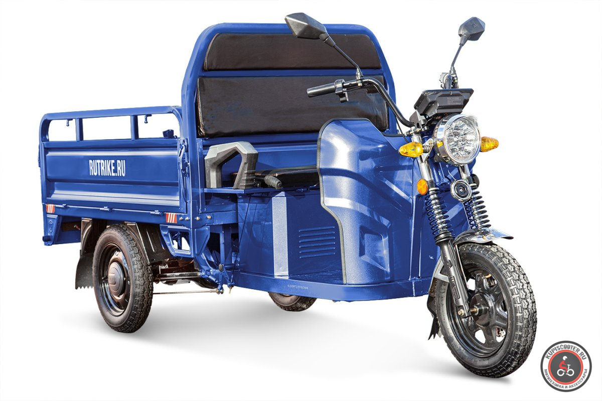 Грузовой электротрицикл Rutrike Мастер 1500 60V1000W (синий матовый-2793)