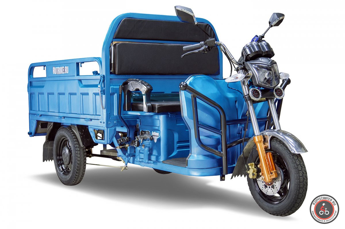 Грузовой электротрицикл Rutrike Гибрид 1500 60V1000W (Синий-1967)