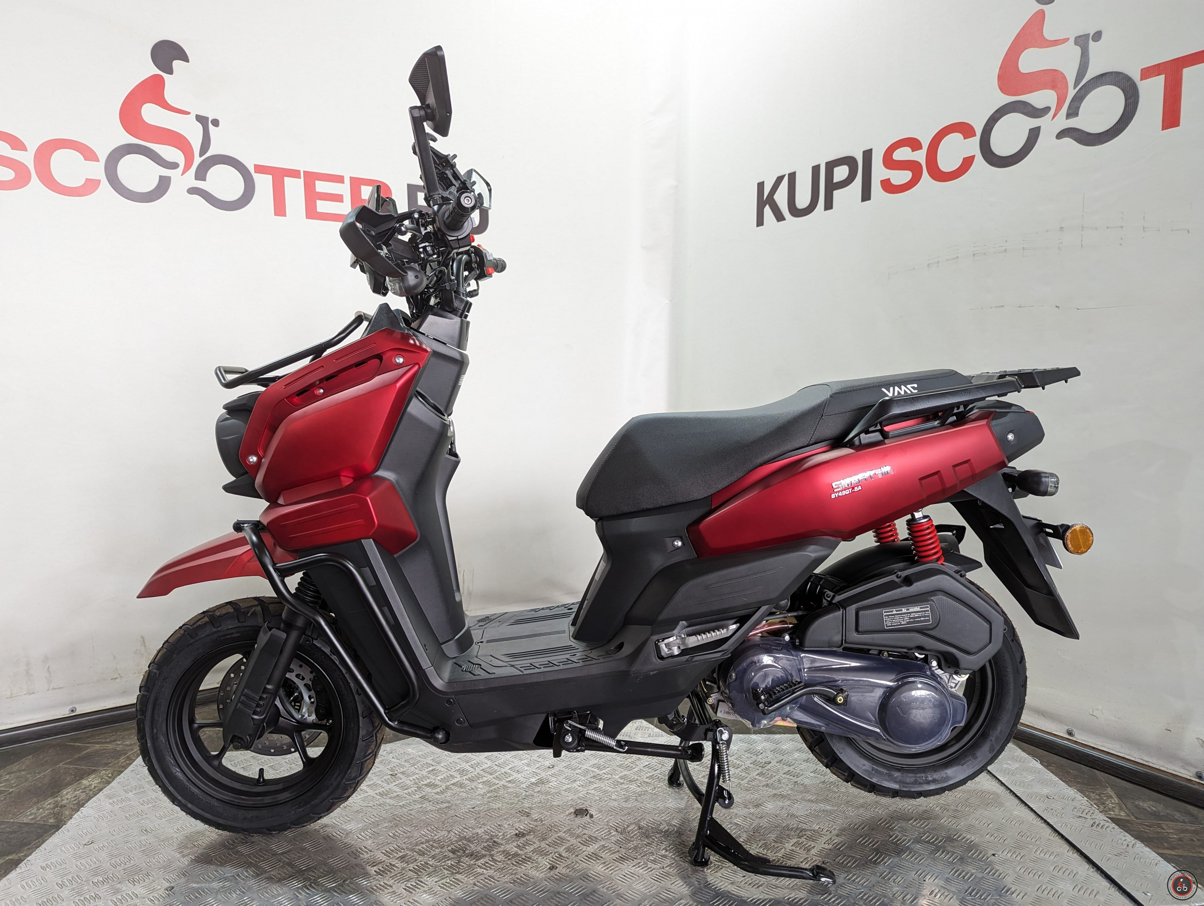Скутер VMC (Vento) SMART 3 - (replica Yamaha BWS) Красный матовый - Объем двигателя: 170сс*