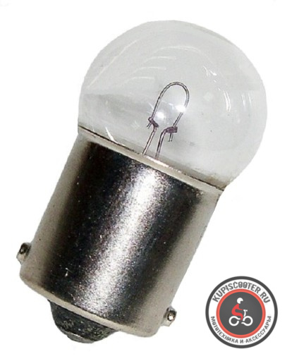 Лампа поворота G18 12V 10W цоколь 1 конт. прозрачная BA15S CN