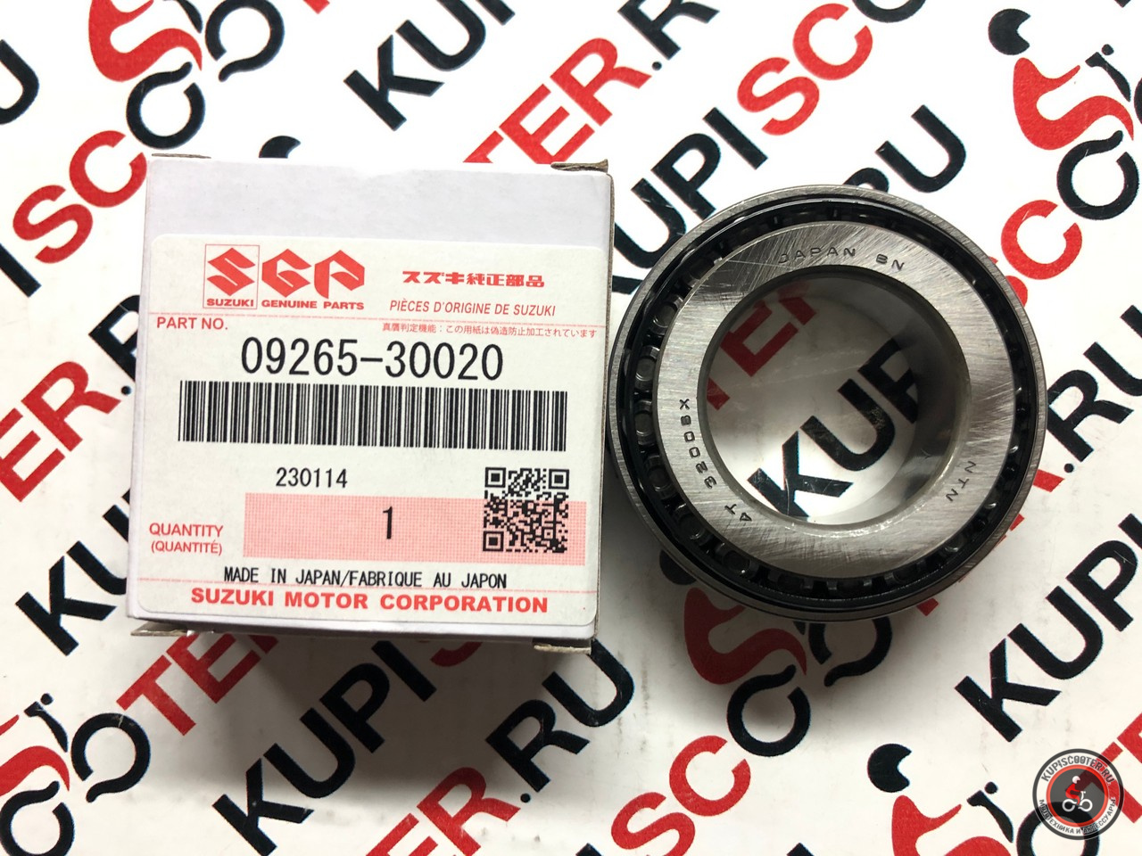 Подшипник траверсы нижний - рулевой колонки (30х55х17) Suzuki Skywave - Burgman 250 / 400  (CJ43-44-45-46, CK43-44-45-46) (09265-30020) оригинал