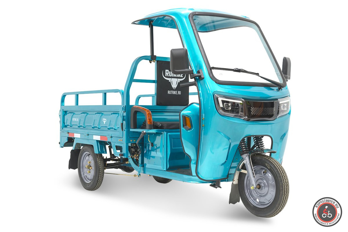 Грузовой электротрицикл Rutrike Глобус NEXT 1500 60V1200W (серый-3127)