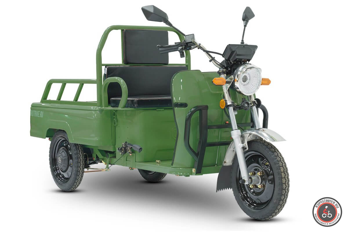 Грузовой электротрицикл Rutrike Амулет 1100 72V1000W зеленый