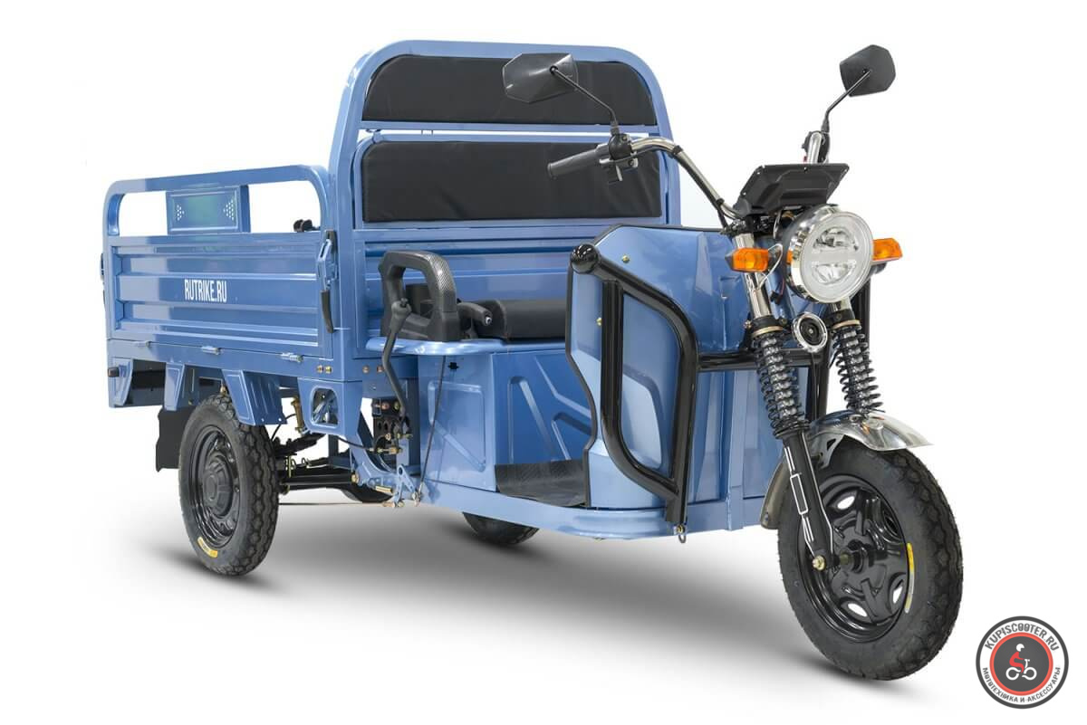 Грузовой электротрицикл Rutrike Вектор 1500 60V1200W (синий-3235)