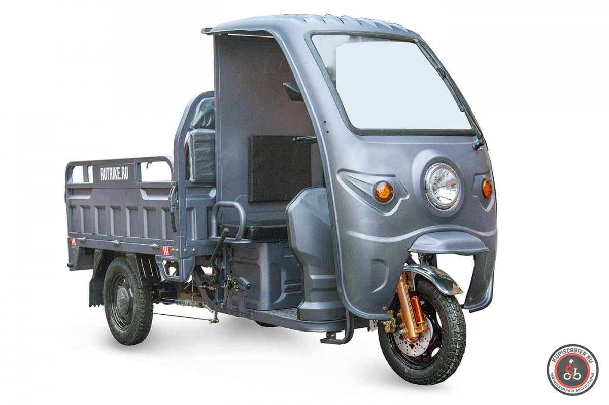 Грузовой электротрицикл Rutrike Глобус 1500 60V/1000W (серый-2574)