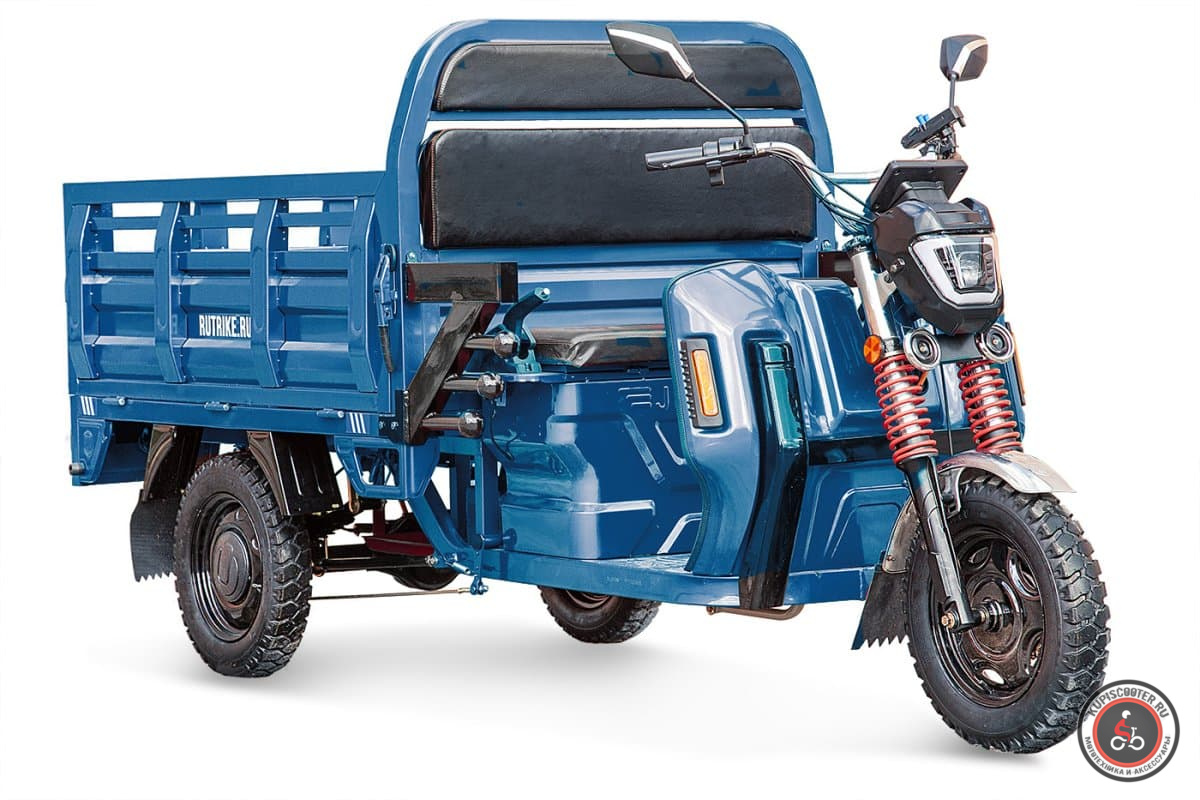 Грузовой электротрицикл Rutrike Антей Pro 1500 60V1200W (темно-синий матовый-2791)