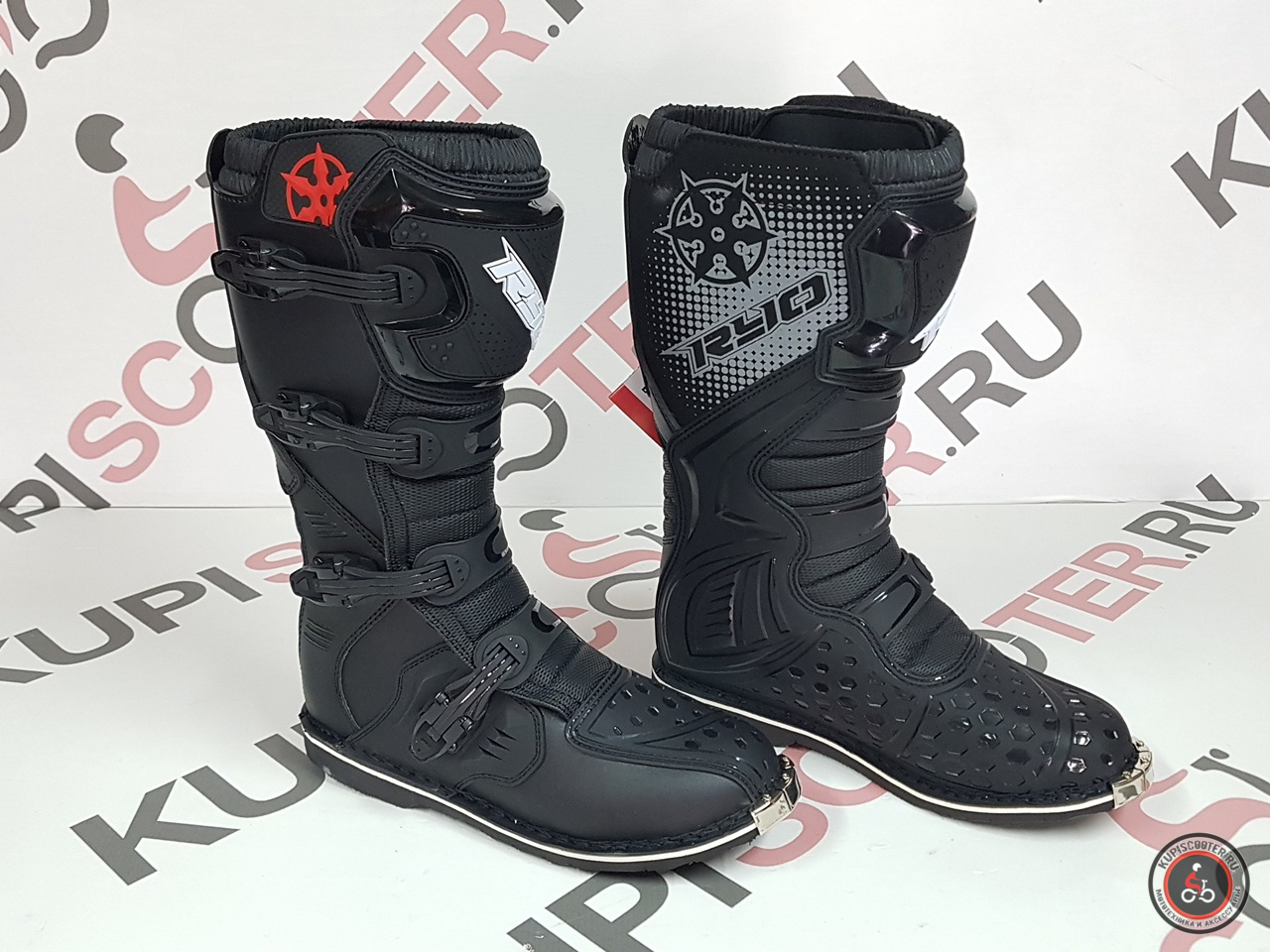 Защита голени RYO Racing MX3, черные (Черный, 43, 304338-5)
