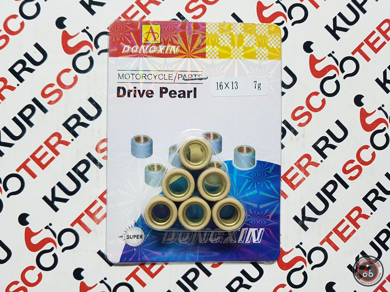 Грузики / ролики вариатора HONDA  (компл. 6 шт.) 16х13 7,0 гр   DONGXIN  CN