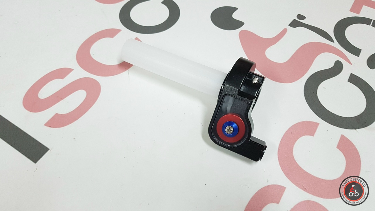 Ручка газа короткоходная питбайк IGP (Красный, IGP-027-2)