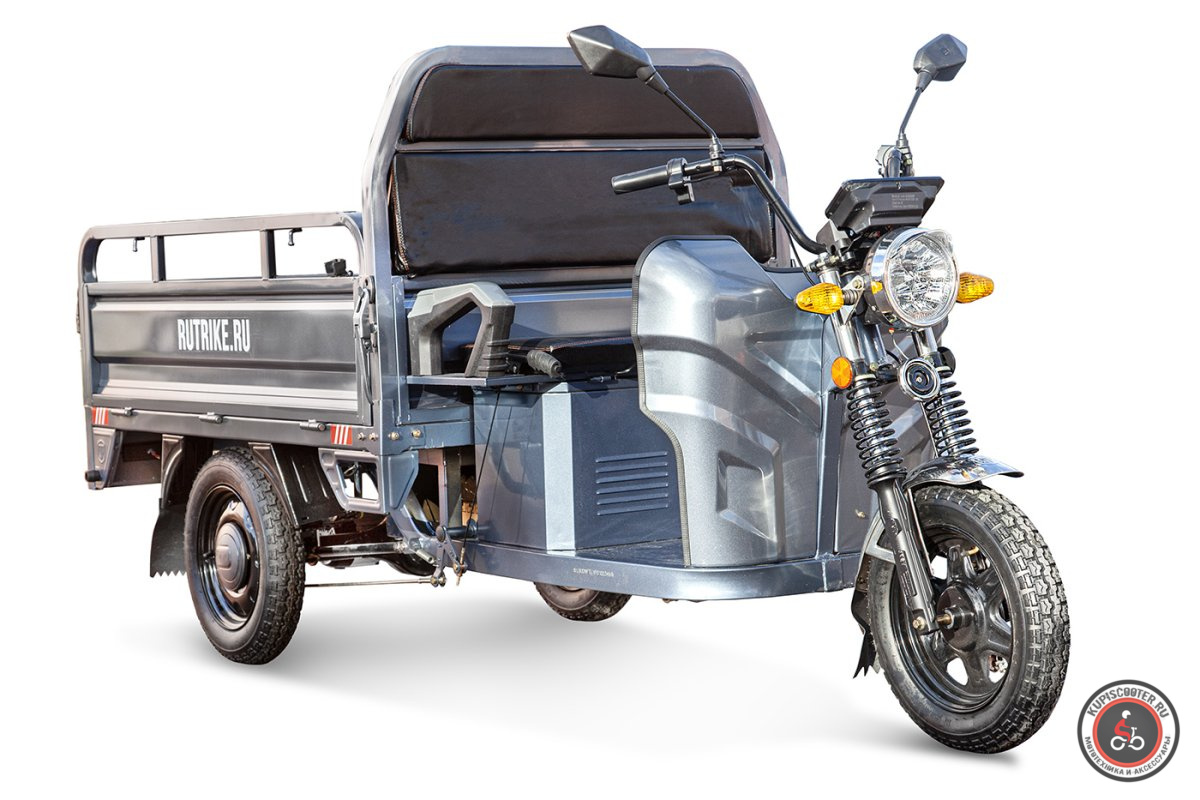 Грузовой электротрицикл Rutrike Мастер 1500 60V1000W (Серый-2739)